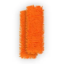 BestLivings Bodenwischer Ersatzbezug Mikrovelour Chenille Orange 2er Pack