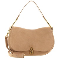 Coccinelle Magie Suede Handbag Toasted