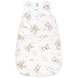 TupTam Schlafsack Wattiert" Gr. 56, bären auf wolken und regenbögen, Schlafsäcke, Baby, L: 62cm, Obermaterial: 100% Baumwolle CO., L:62cm