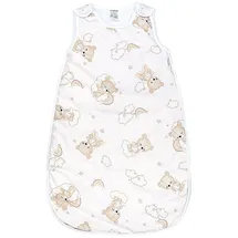 TupTam Schlafsack Wattiert" Gr. 56, bären auf wolken und regenbögen, Schlafsäcke, Baby, L: 62cm, Obermaterial: 100% Baumwolle CO., L:62cm