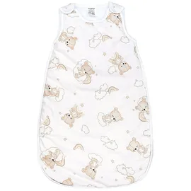 TupTam Schlafsack Wattiert" Gr. 56, bären auf wolken und regenbögen, Schlafsäcke, Baby, L: 62cm, Obermaterial: 100% Baumwolle CO., L:62cm