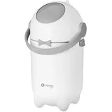 lionelo Purebin – Windeleimer geruchsdicht, für universelle Beutel (ohne Kassette), Einhand-Bedienung, 10 L – hygienischer Windelbehälter für Babyzimmer