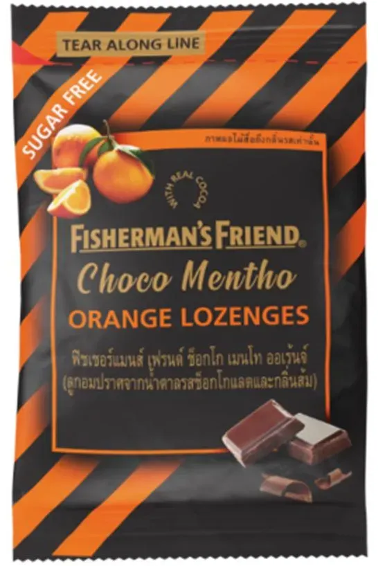 Fisherman's Friend Lutschtabletten, mit echtem Kakao, Schoko-Mentho-Orangen-Lutschtabletten, 25 g. x 6 /12 / 24 Stk