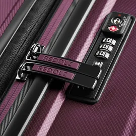 Redolz Essentials 14 Koffer-Set 3-tlg. rot/aubergine metallic