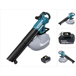 Makita Laubsauger 18 V Brushless + 1x Akku 6,0 Ah - ohne Ladegerät