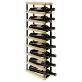 Proregal Modulares Weinregal Vinotega Mod Metal HxBxT 82,5 x 12,5 x 24,5 cm 1 x 8 Flaschen Massives Kiefernholz Natur