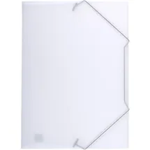 Oxford Eckspanner A4, aus Kunststoff, farblos, transparent, 10 Stück
