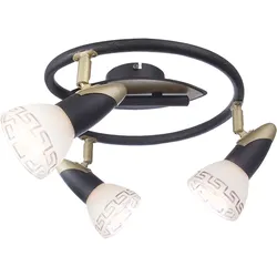 Decken Lampe Metall Leuchte Gold Antik Spots Beweglich Schlaf Zimmer Beleuchtung