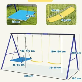 aiyaplay Schaukelgestell für Kinder Multicolor Metall