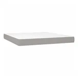 vidaXL Taschenfederkernmatratze Hellgrau 160x200x20 cm Stoff