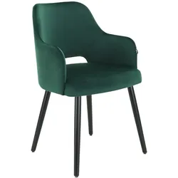 BIG Möbel GmbH Gastro Stuhl | Eleganza Comfort | Samt Grün