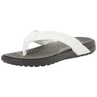 Crocs Herren Yukon Surf Flip Flop, Black Sand/White, 40 EU, Schwarz, Sand, Weiß, 41/42 EU