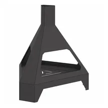 vidaXL Feuerplatz Schwarz 50 x 43 x 52 cm Stahl, vidaXL