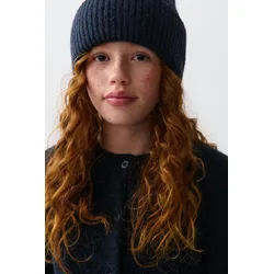Gina Tricot - Y rib beanie - Accessoires - Blau - ONESIZE - Mädchen - Blau - ONESIZE