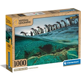 CLEMENTONI Jigsaw Puzzle National Geographics - Penguin 1000pcs. Boden