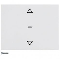 Berker Jalousie-Taste mit Aufdruck Symbol Pfeile (polarweiß)