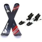 F2 Ski F2 Snowblades 99cm Set mit Bindung Ski Kurzski – Bindung/Ski wählbar rot|schwarz|silberfarben
