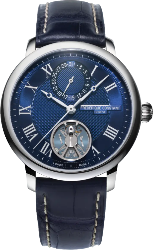 Frederique Constant Manufacture Slimline Monolithic FC-810MCN3S6 - Guilloché,blau - 40mm