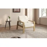 sit&more Sessel »Kolding«, Armlehnen aus Buchenholz in natur, verschiedene Bezüge und Farben beige