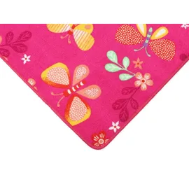 Primaflor Kinderteppich Papillon, - Pink, - 140x200cm,