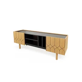 WoodMan Porto 175 x 60 x 40 cm Schwarz