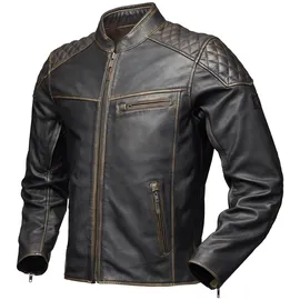 Modeka Phinix Motorrad Lederjacke, dunkelbraun, M