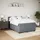vidaXL Boxspringbett 140 x 200 cm Dunkelgrau