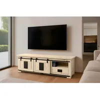 Sam Lowboard Kommode TV-Board mit Schiebetüren, Schubfach & 3