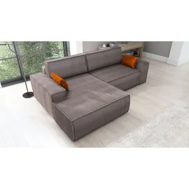mebloland Ecksofa TOR mit Schlaffunktion. Farbe: Ash. - Grau