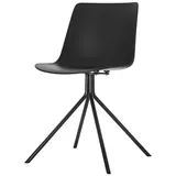 Paperflow meet powered by PAPERFLOW Schalenstühle DN CHDNSX2.01.01 schwarz Kunststoff, 2 St.