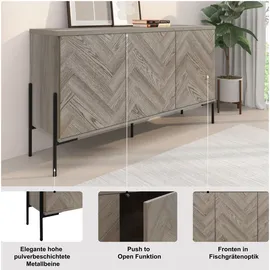 OTTO home Eadwine 130 x 75 x 38 cm Weiß Eiche