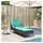 vidaXL Sonnenliege 63 x 200 x 81 cm Schwarz