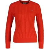 GANT Stretch Cotton Cable C-Neck Rot M