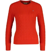 GANT Stretch Cotton Cable C-Neck Rot M