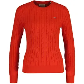GANT Stretch Cotton Cable C-Neck Rot M