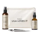 Zecken-Set für Hunde – idealer Schutz vor Zecken in Einer praktischen Travel-Bag, 1x Anti-TIQUE Zeckenspray 100ml, 1x ZECKENZANGE und 1x SILBERSPRAY 50ml von LILA LOVES IT
