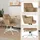 hjh living Bürostuhl SOLAO LIFE W Schreibtischstuhl Drehstuhl höhenverstellbar, Stoffbezug Beige