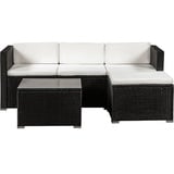 Lounge-Set schwarz/creme