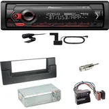 Pioneer MVH-S420DAB Bluetooth DAB+ USB MP3 Einbauset für BMW 5er E39 ab 10/2000
