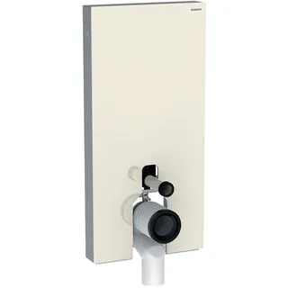 Geberit Monolith Sanitärmodul für Stand-WC 101cm, Gl. sand-grau, S. Alu