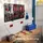 Tectake tectake® Werkzeuglochwand dreiteilig, aus Stahl 120 x 3 x 60 cm