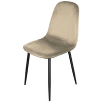 Hti-Living HTI-Living, Stühle, Esszimmerstuhl Samt 1 Stück Savannah Creme
