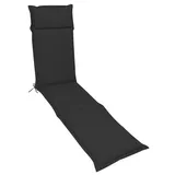 Deckchair-Auflage Unica 190 x 50 cm Stoff Grau Anthrazit