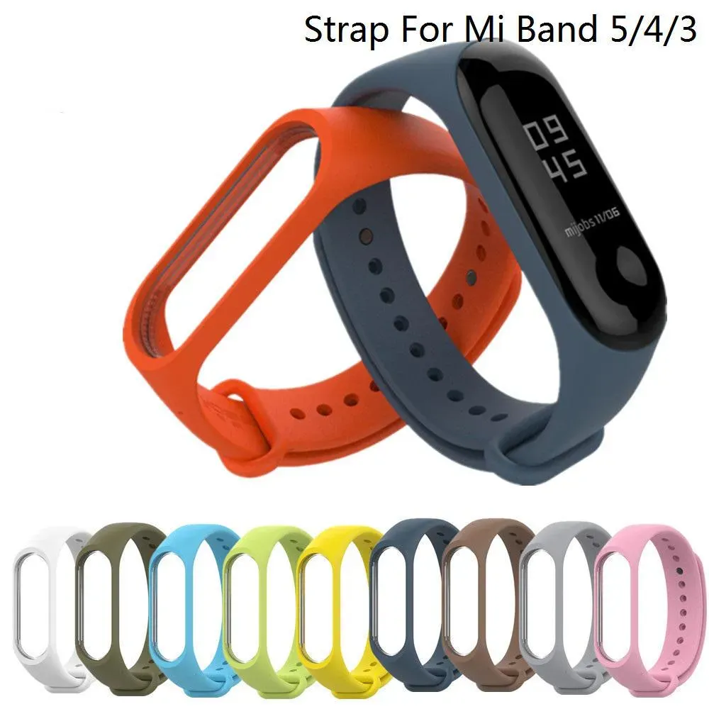 23 farben Weiche Silikon Armband Armband Für Xiaomi Mi Band 7/6/5/4/3 Armband Armband Smart Armband ersatz