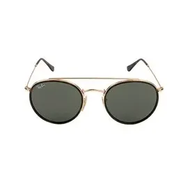 Ray-Ban Round Metal RB3447 001 50-21 polished gold/green classic