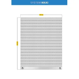 Schellenberg Rollladenpanzer Maxi 130 x 150 cm, Achatgrau)