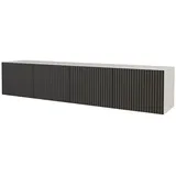 altdecor NOA-2 Lowboard 200 cm Schwarz/Weiß Holz