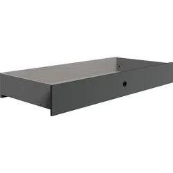 Bettschubkasten WIMEX "Barcelona", grau (graphit), B:141cm H:20cm T:61cm, Schubladen, für extra Stauraum unter dem Bett