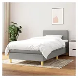 Lattenrost für Bett und Matratze, 90 x 190 cm, Hellgrau