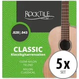 Rocktile Saiten für Konzertgitarre Super Light 5er Pack